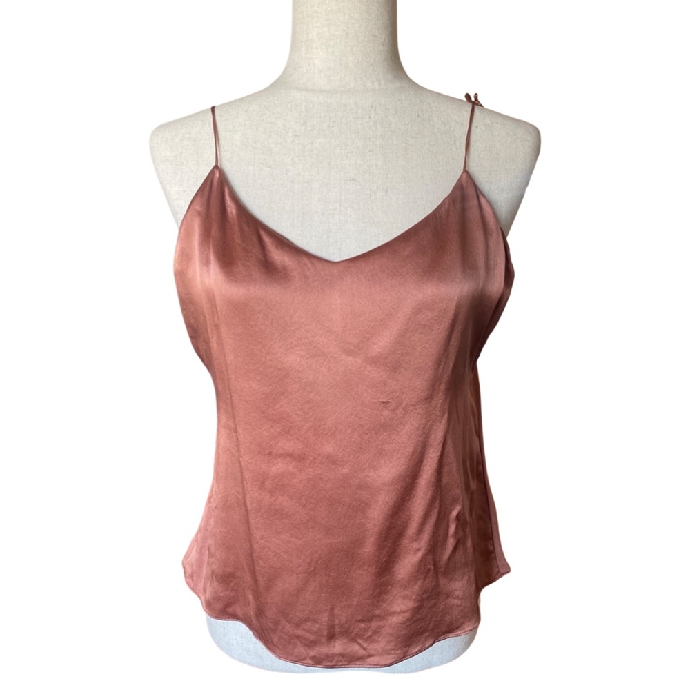 Reformation 100% silk top adjustable straps